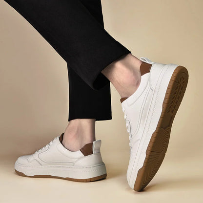 Tênis Casual Masculino em Couro Magnus