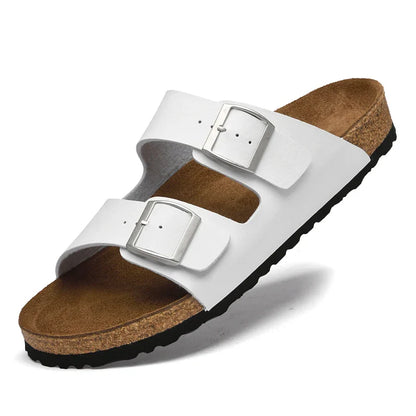 Sandália Masculina em Couro Amaretto