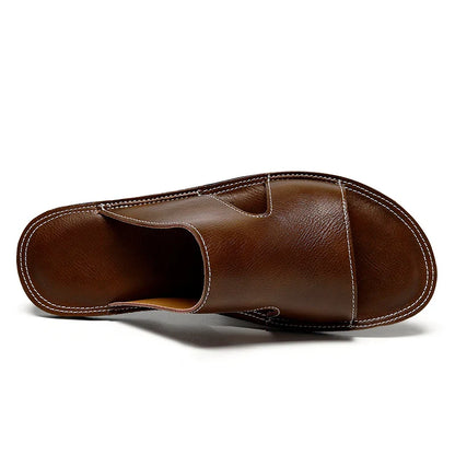 Sandália Masculina em Couro Bourbon