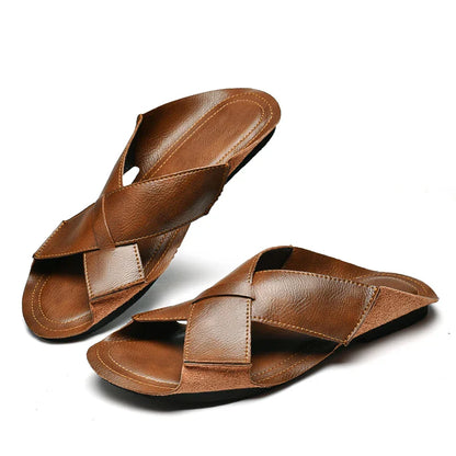 Sandália Masculina em Couro Frangelico