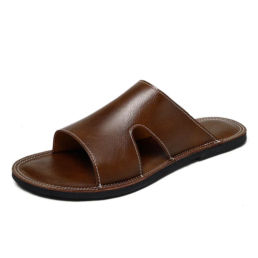 Sandália Masculina em Couro Bourbon